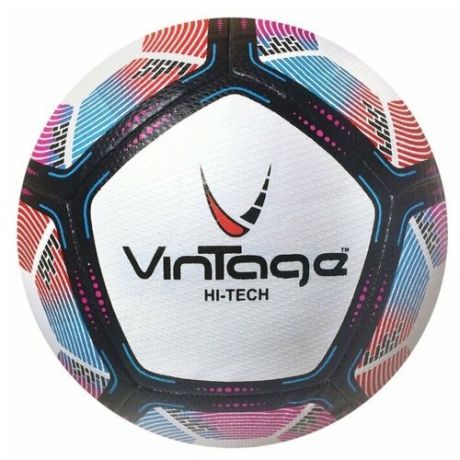 Футбольный мяч Vintage Hi-tech белый/синий/розовый 5