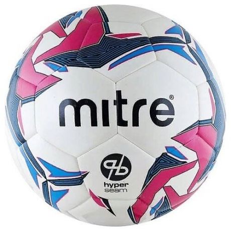 Футбольный мяч mitre Pro Futsal Hyperseam белый/голубой/розовый 4