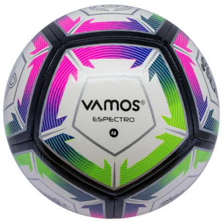 Мяч футбольный Vamos ESPECTRO №4, 4 размер, черный, белый