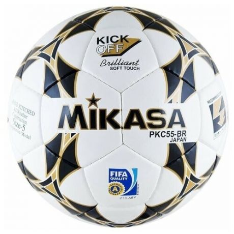 Футбольный мяч Mikasa PKC55-BR-1 белый 5