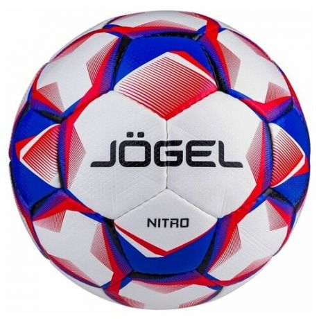 Футбольный мяч Jogel Nitro белый/синий/красный 5