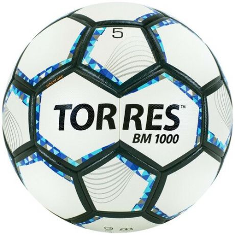 Футбольный мяч Torres F320625A 5 Белый/Сине-серебристый