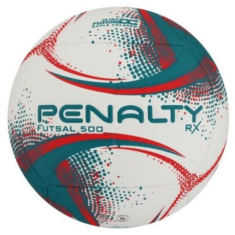 Мяч футзальный PENALTY BOLA FUTSAL RX 500 XXI, размер 4, PU, термосшивка, цвет белый/зелёный