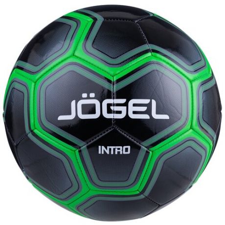 Мяч футбольный Jogel Intro размер №5, черный