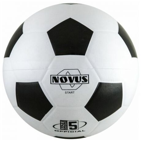 Мяч футбольный NOVUS START, размер 5, резина, бело-синий