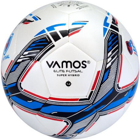 Мяч футбольный Vamos ELITE FUTSAL ,4 размер, белый, синий