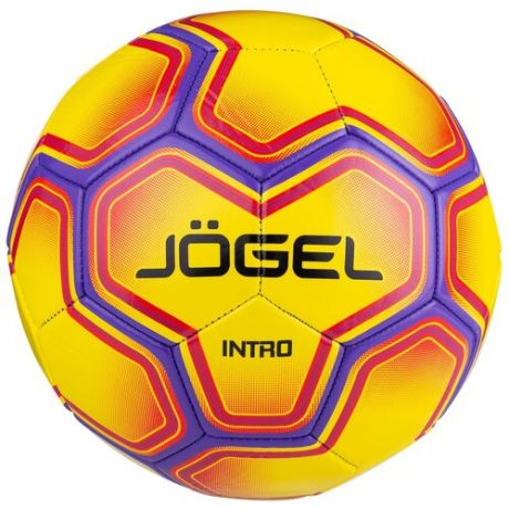 Мяч футбольный Jogel Intro размер №5, желтый