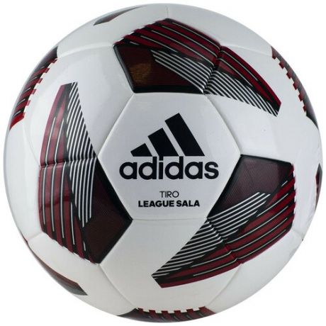 Мяч футзальный ADIDAS Tiro League Sala, размер 4, ТПУ, 28 панелей, термосш, цвет белый/красный