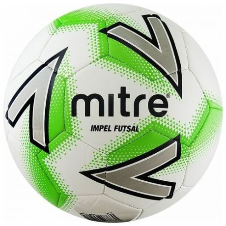 Футзальный мяч Mitre A0029WC5 4 Белый/Зелено-черно-серебристый