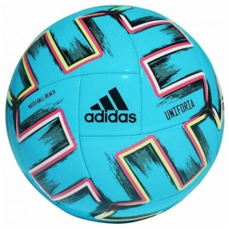 Мяч для пляжного футбола ADIDAS Uniforia Pro Beach, р.5, голубой (FH7347)