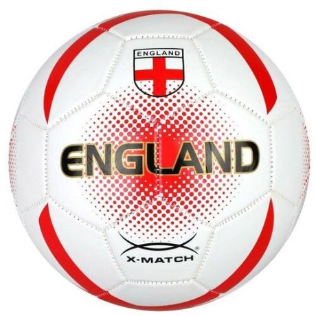 Футбольный мяч X-Match 56476 белый/красный 5