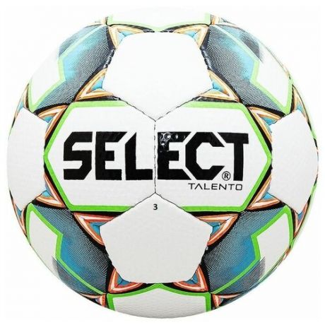 Футбольный мяч Select 811008-104 3 Бело-голубой/Зелено-оранжевый