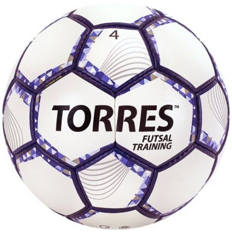 Футзальный мяч Torres FS32044 4 Белый/Фиолетово-черный