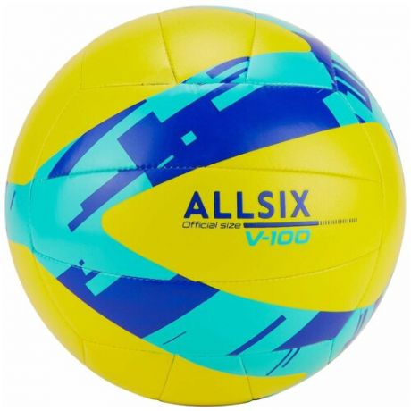 Мяч для обучения волейболу V100 желтый ALLSIX Х Decathlon