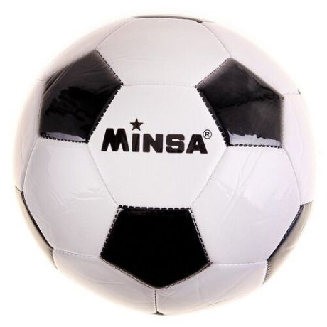 MINSA Мяч футбольный Minsa «Классический», размер 5, PVC, машинная сшивка, 310 г