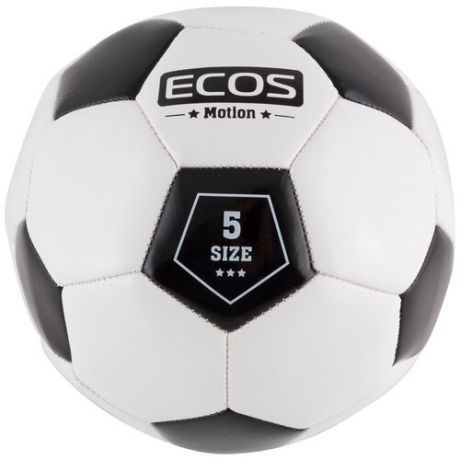 Футбольный мяч ECOS Motion BL-2001 белый/черный 5