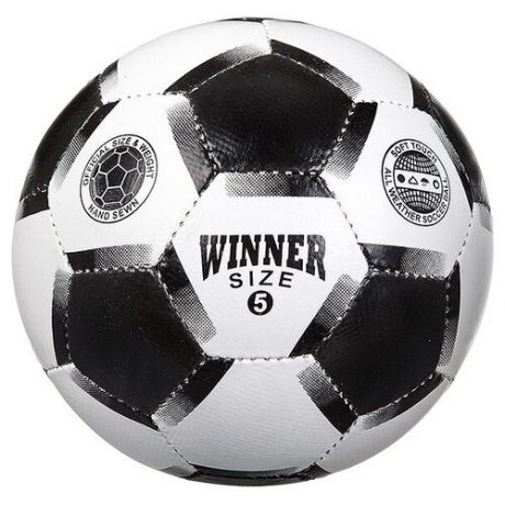 Футбольный мяч Winner T88623 черный/белый 5