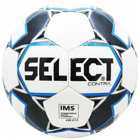 Футбольный мяч Select Contra IMS 812310 (2019) белый/черный/синий 5