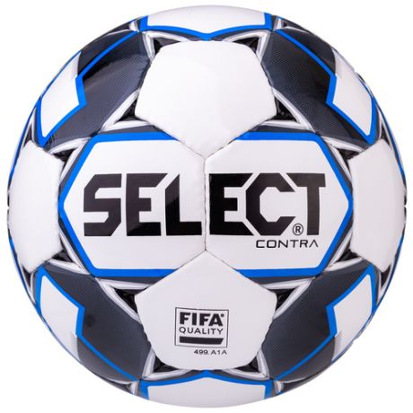 Футбольный мяч Select Select Contra FIFA 812317 белый/черный/синий 5