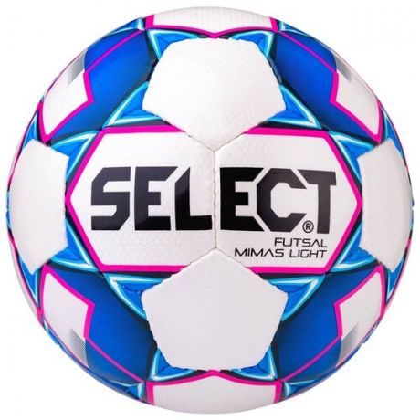 Футбольный мяч Select Futsal Mimas Light 852613 белый/синий 4