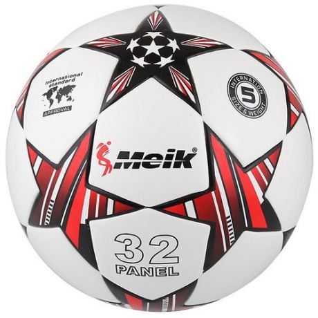 R18028-4 Мяч футбольный "Meik-098" 4-слоя TPU+PVC 3.2, 400 гр, термосшивка