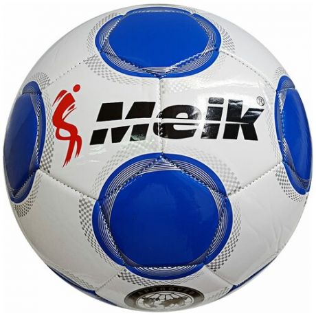 B31232 Мяч футбольный "Meik-077-44" 2- слоя, TPU+PVC 2.7, 400-410 гр машинная сшивка