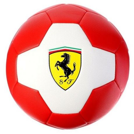 Мяч футбольный FERRARI р.5, PVC, цвет белый/красный Ferrari 5358095