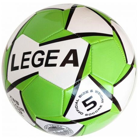 E32149-2 Мяч футбольный №5, 3- слоя PVC 1.6, 300 гр (зеленый)