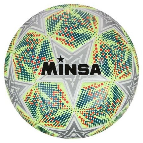 Мяч футбольный размер 5, PU, 400 г, 12 панелей, машинная сшивка