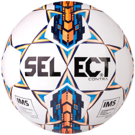 Мяч футбольный Select Contra 812310-103, р.4, бело-черно-красный