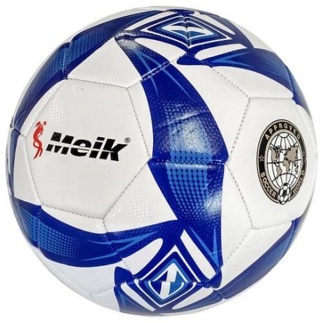 B31238 Мяч футбольный "Meik-086-1" 4-слоя, TPU+PVC 2.7, 410-420 гр., машинная сшивка