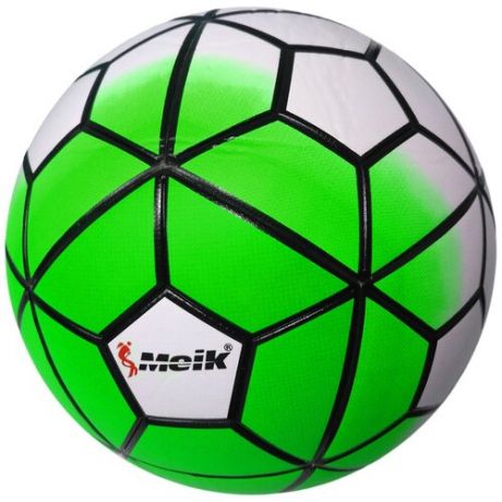 D26074-2 Мяч футбольный "Meik-100" (зеленый) 4- слоя, TPU+PVC 3.2, 410-450 гр машинная сшивка