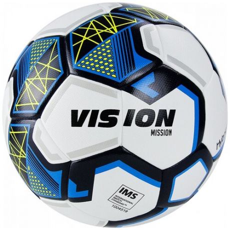 Футбольный мяч TORRES Vision Mission IMS белый/синий 5