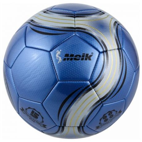 B31219 Мяч футбольный "Meik-047-1" 2-слоя, TPU+PVC 2.7, 410-420 гр., машинная сшивка