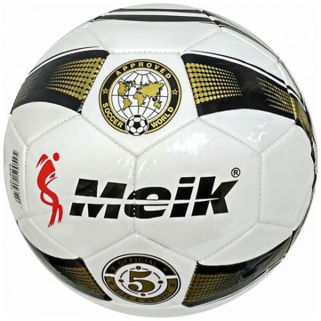 B31221 Мяч футбольный "Meik-054-6" 2-слоя, TPU+PVC 2.7, 410-420 гр., машинная сшивка