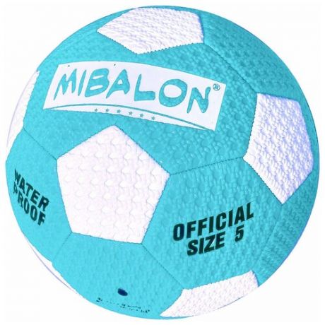 C33389-4 Мяч для пляжного футбола №5 (голубой), PVC 2.6, 310-320 гр., машинная сшивка