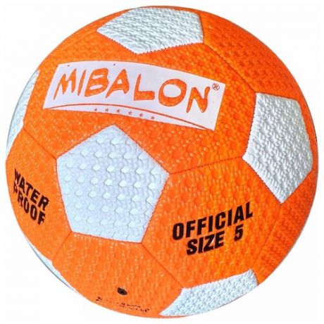 C33389-1 Мяч для пляжного футбола №5 (оранжевый), PVC 2.6, 310-320 гр., машинная сшивка
