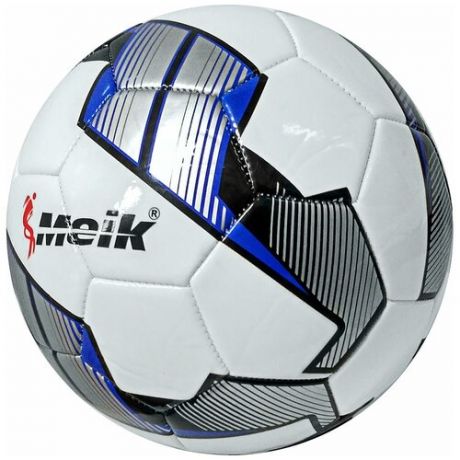 B31222 Мяч футбольный "Meik-057-1" 2-слоя, TPU+PVC 2.7, 410-420 гр., машинная сшивка