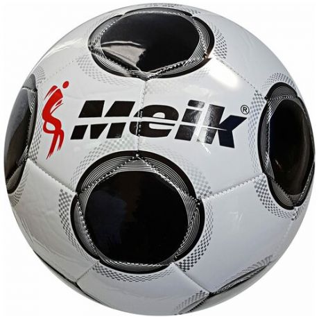 B31231 Мяч футбольный "Meik-077-11" 2-слоя, TPU+PVC 2.7, 400-410 гр машинная сшивка