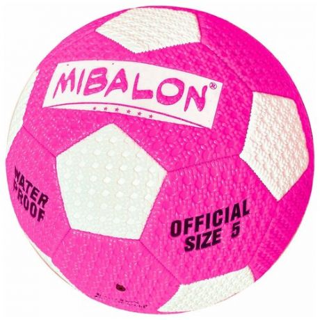 C33389-3 Мяч для пляжного футбола №5 (розовый), PVC 2.6, 310-320 гр., машинная сшивка
