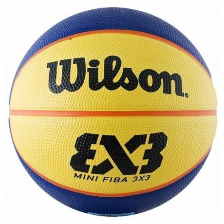 Баскетбольный мяч Wilson FIBA 3x3 Replica Mini, р. 3 синий/желтый