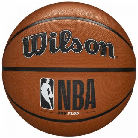 Мяч баскетбольный NBA DRV Plus, арт.WTB9200XB06 размер 6, резина, бутиловая камера, цвет коричневый