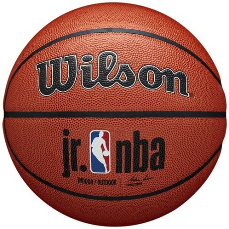 Баскетбольный мяч Wilson JR NBA AUTH INDOOR OUTDOOR, WTB9700XB06, р.6, коричневый
