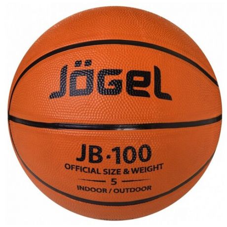 Баскетбольный мяч Jogel JB-100 №5, р. 5 коричневый