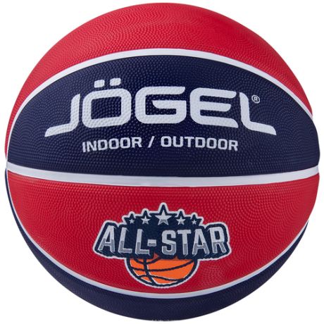 Баскетбольный мяч Jogel Streets All-Star №5, р. 5 синий/красный