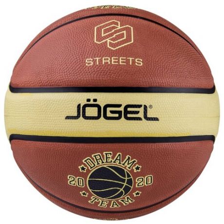 Баскетбольный мяч Jogel Streets DREAM TEAM №7, р. 7 красный/желтый