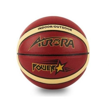 Мяч баскетбольный AURORA Power, 12 панелей, искуст.кожа, р.7