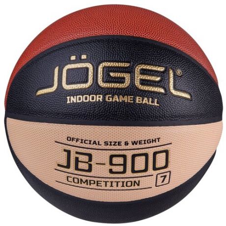 Баскетбольный мяч Jogel JB-900 №7, р. 7 черный/красный/бежевый