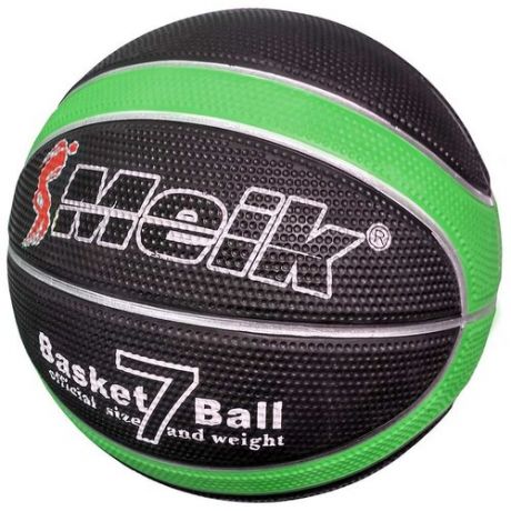C28682-2 Мяч баскетбольный "Meik-MK2310" №7, (черный/зеленый)