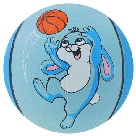 Баскетбольный мяч Onlitop Заяц, р. 3 голубой